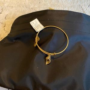 Alex and Ani gold seashell bracelet